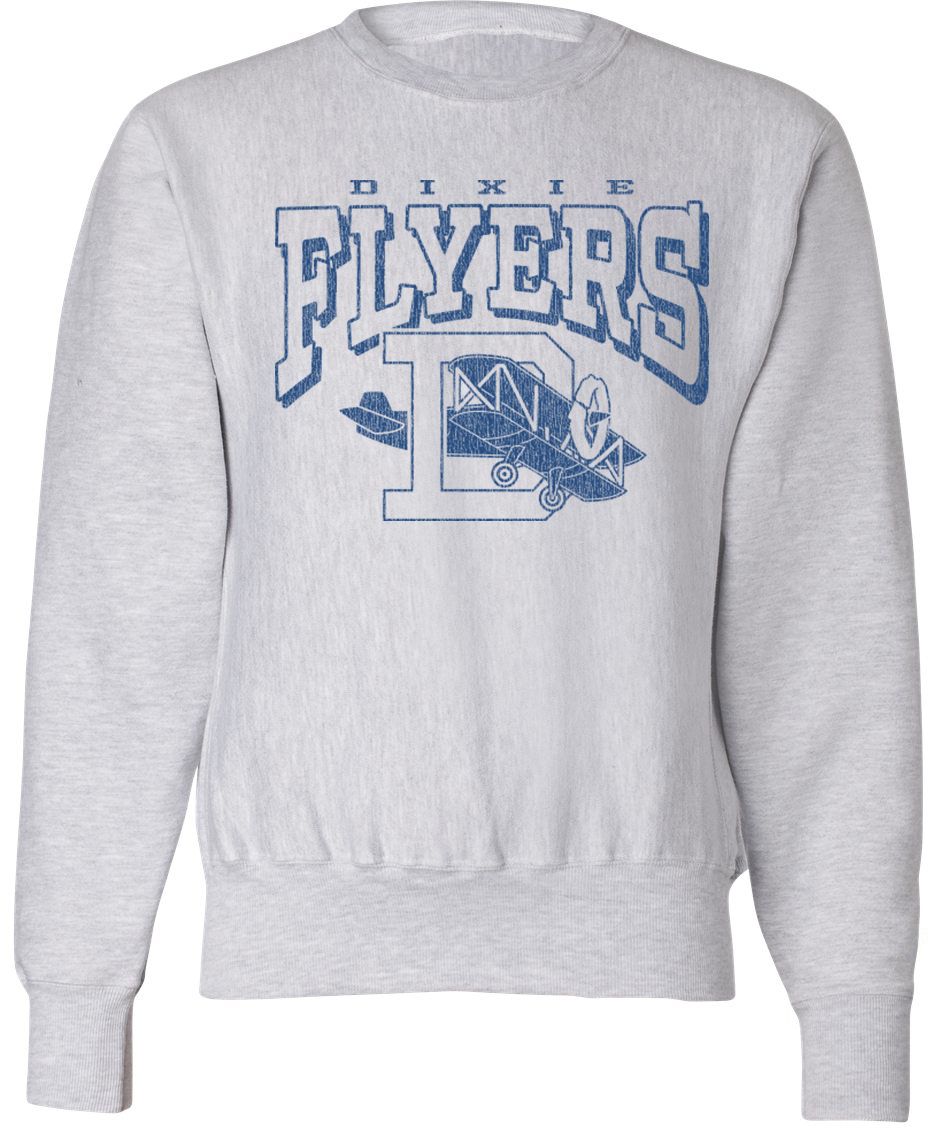 Pel Athletic Adult Dixie High School Ash Crewneck Sweatshirt