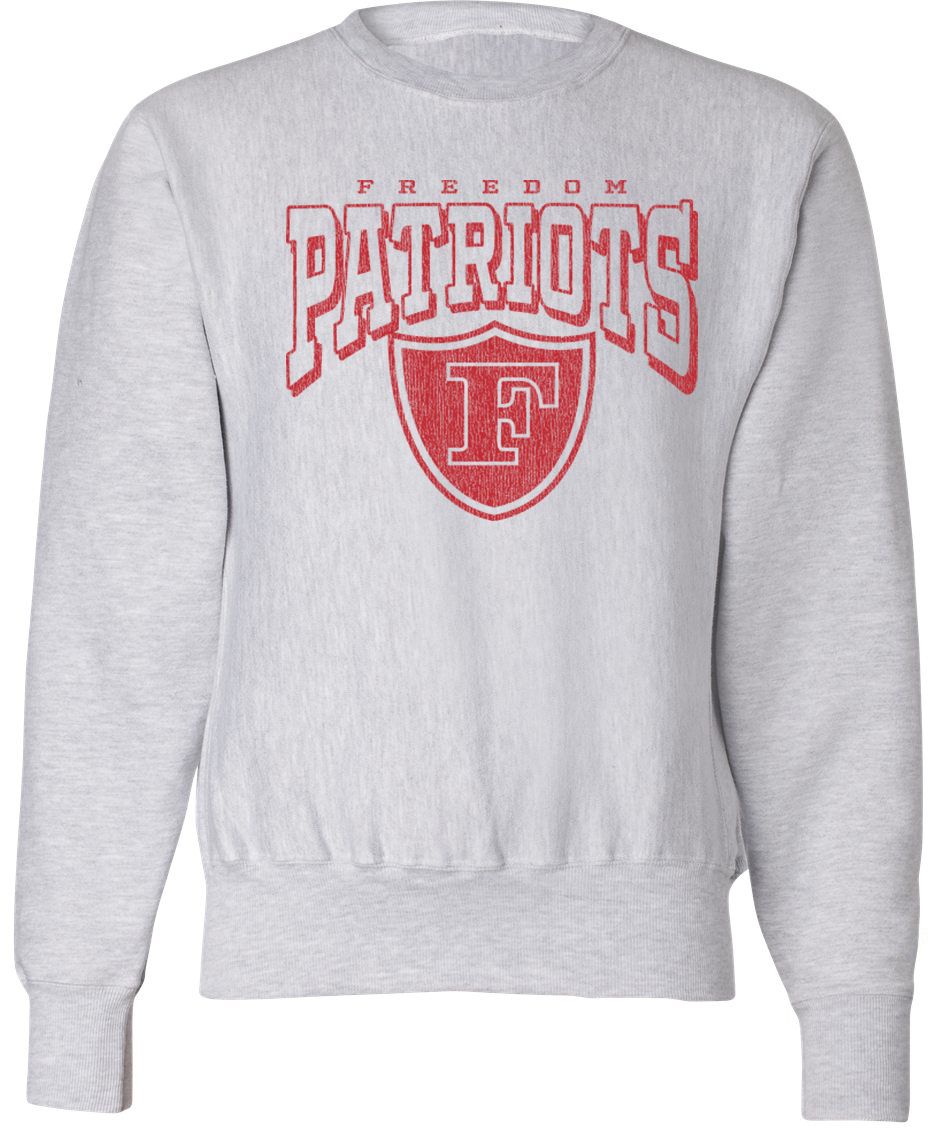 Pel Athletic Adult Freedom High School Ash Crewneck Sweatshirt