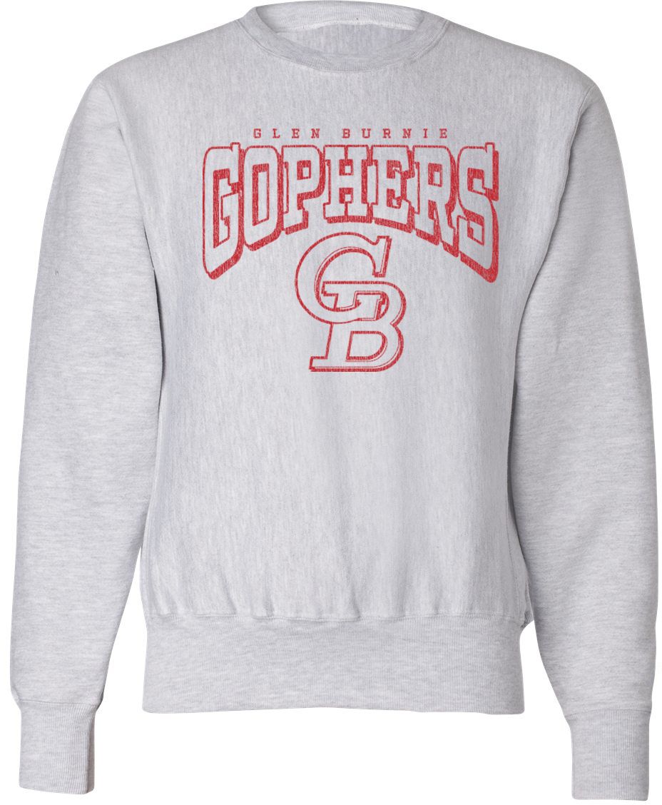 Pel Athletic Adult Glen Burnie High School Ash Crewneck Sweatshirt