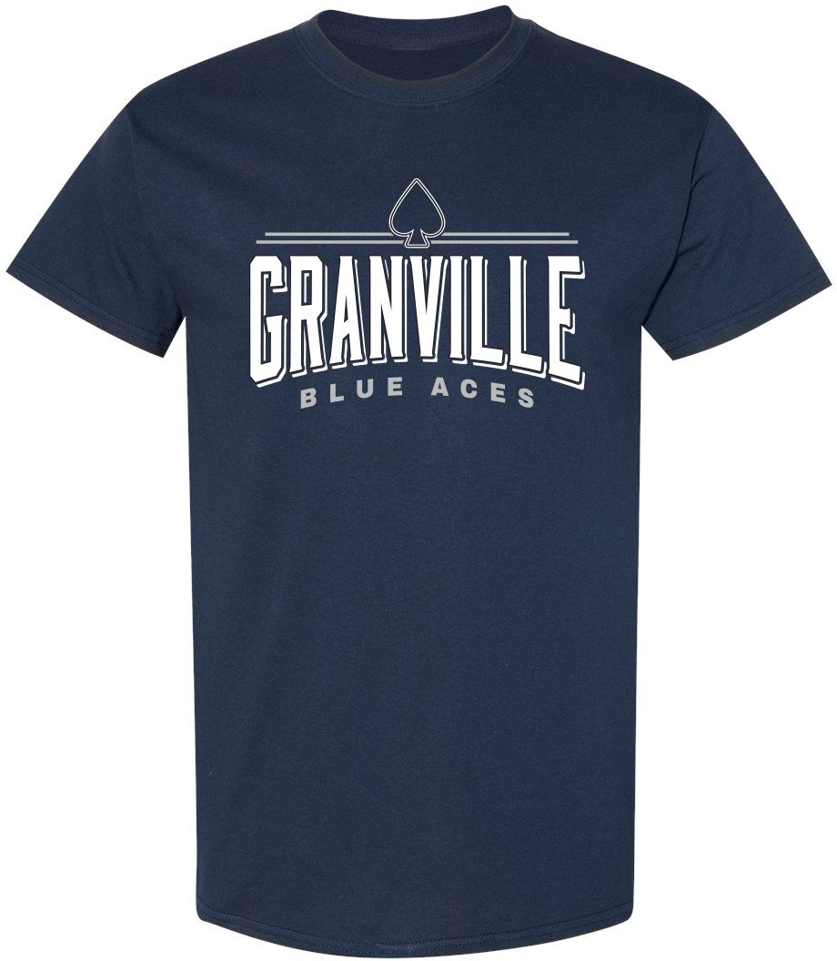 Pel Athletic Adult Granville High School Navy T-Shirt