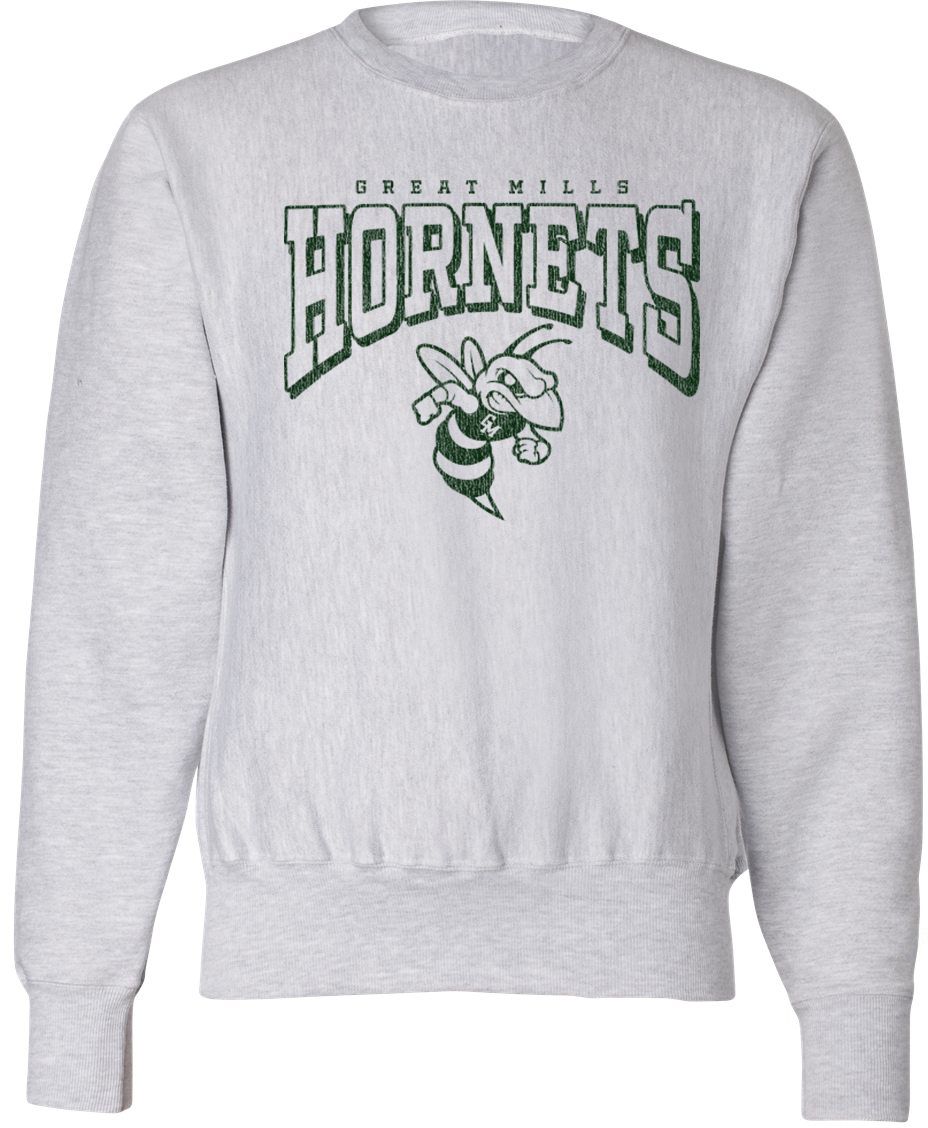 Pel Athletic Adult Great Mills High School Ash Crewneck Sweatshirt