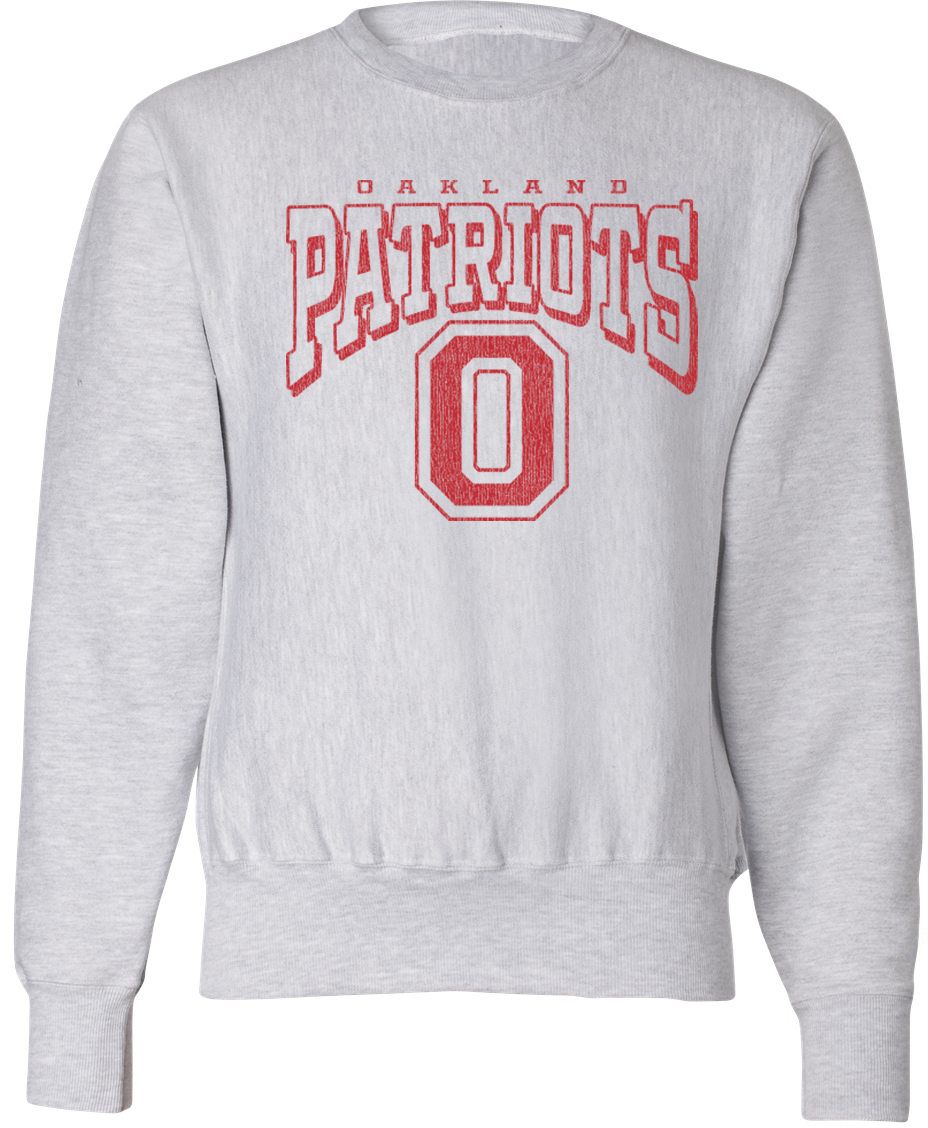 Pel Athletic Adult Oakland High School Ash Crewneck Sweatshirt