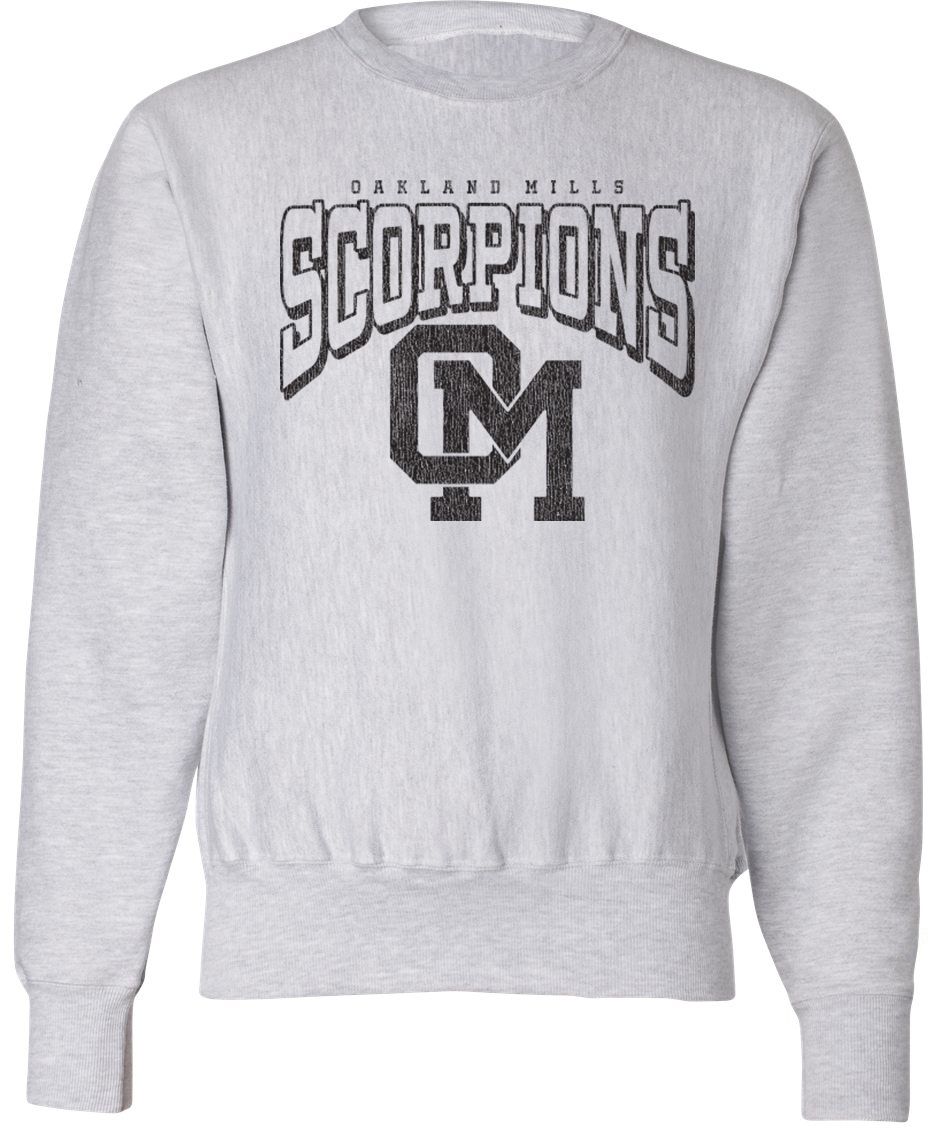 Pel Athletic Adult Oakland Mills High School Ash Crewneck Sweatshirt