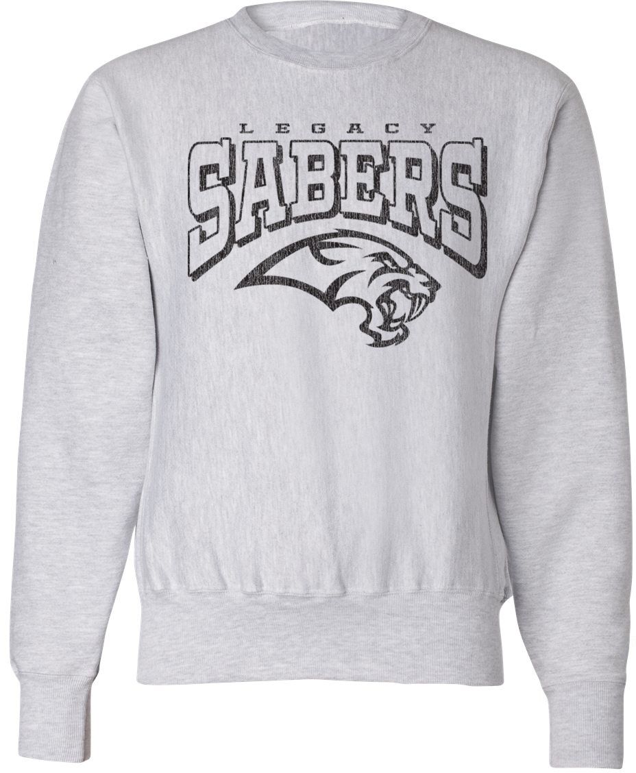 Pel Athletic Adult Legacy High School Ash Crewneck Sweatshirt