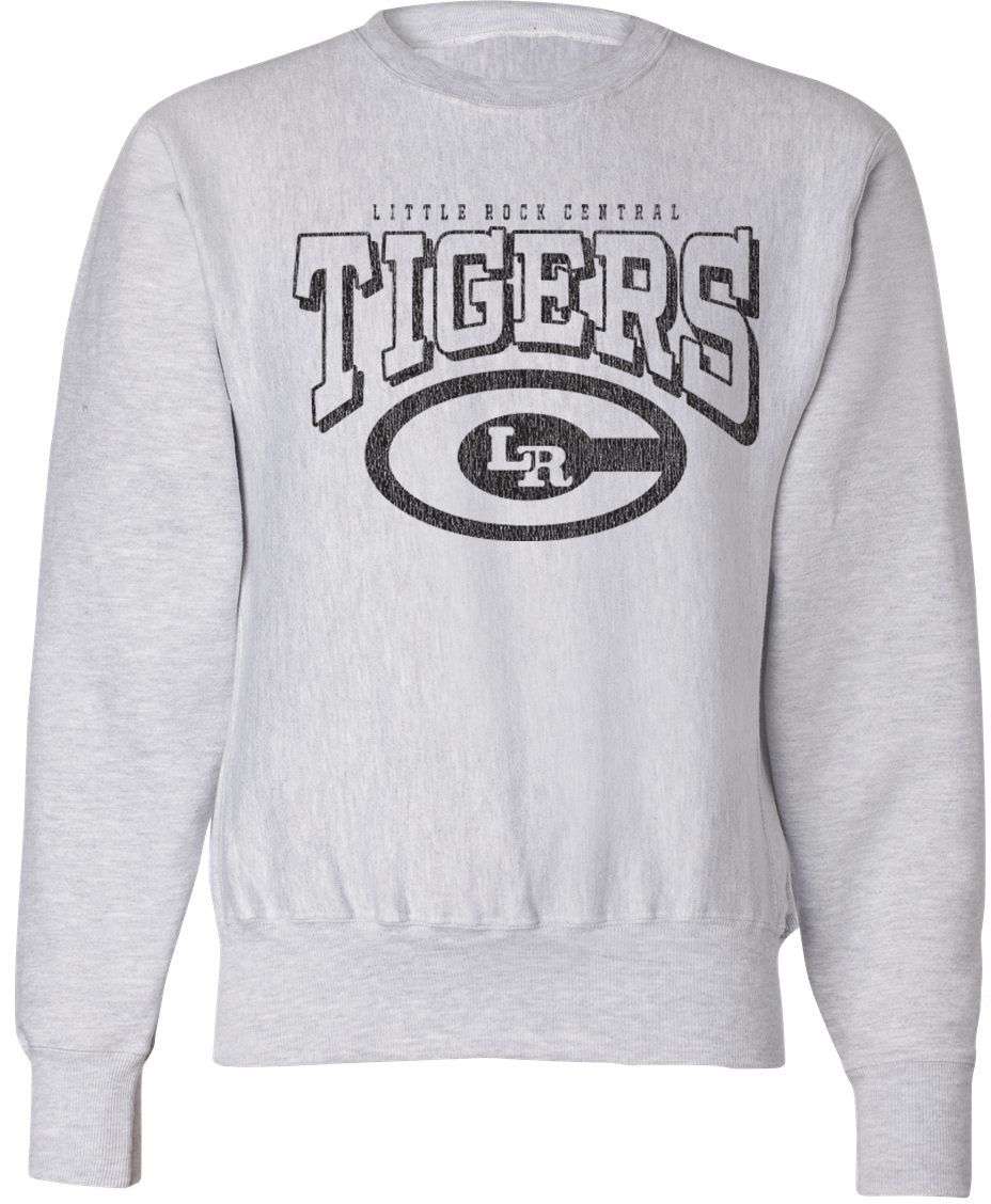Pel Athletic Adult Little Rock Central High School Ash Crewneck Sweatshirt