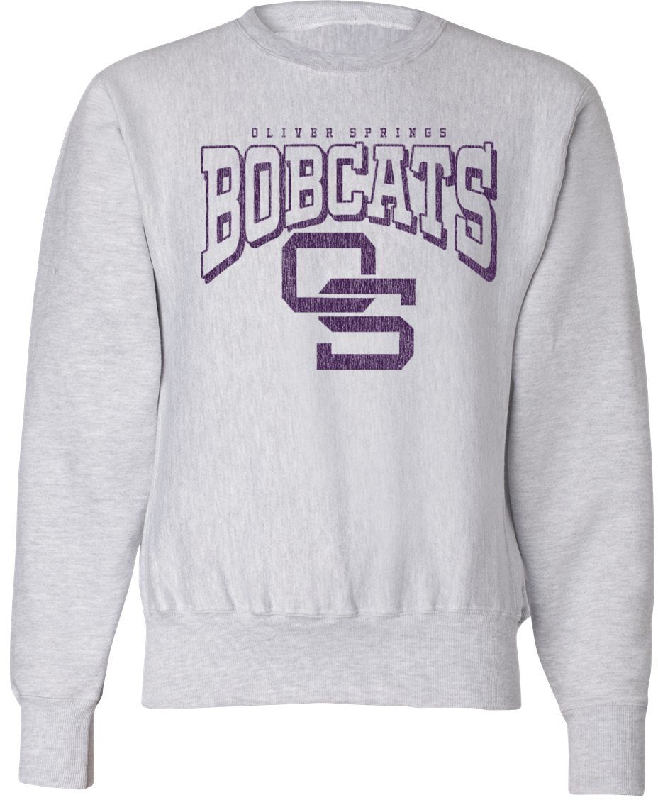 Pel Athletic Adult Oliver Springs High School Ash Crewneck Sweatshirt