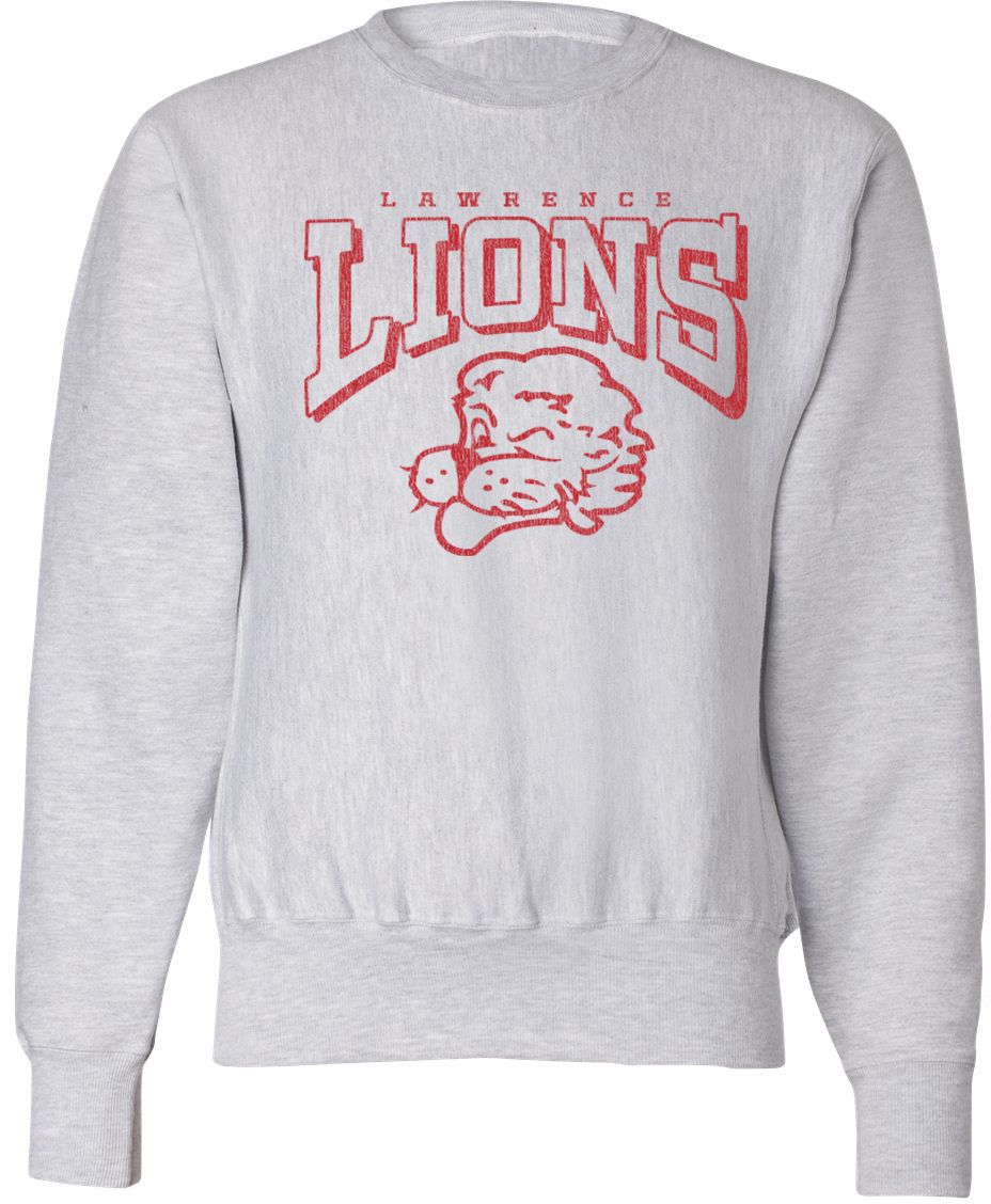 Pel Athletic Adult Lawrence High School Ash Crewneck Sweatshirt