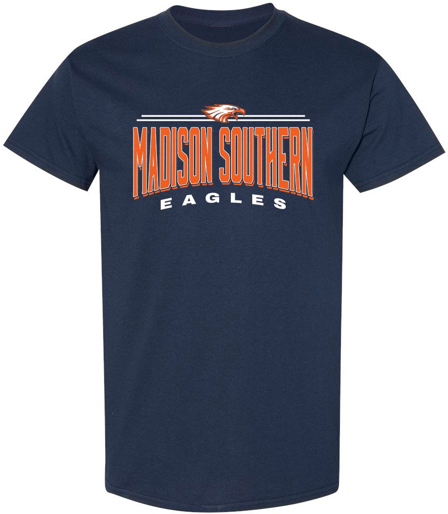 Pel Athletic Adult Madison Southern High School Navy T-Shirt