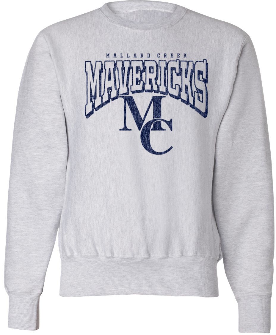 Pel Athletic Adult Mallard Creek High School Ash Crewneck Sweatshirt