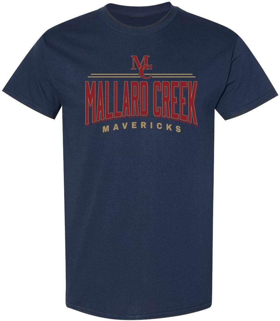 Pel Athletic Adult Mallard Creek High School Navy T-Shirt