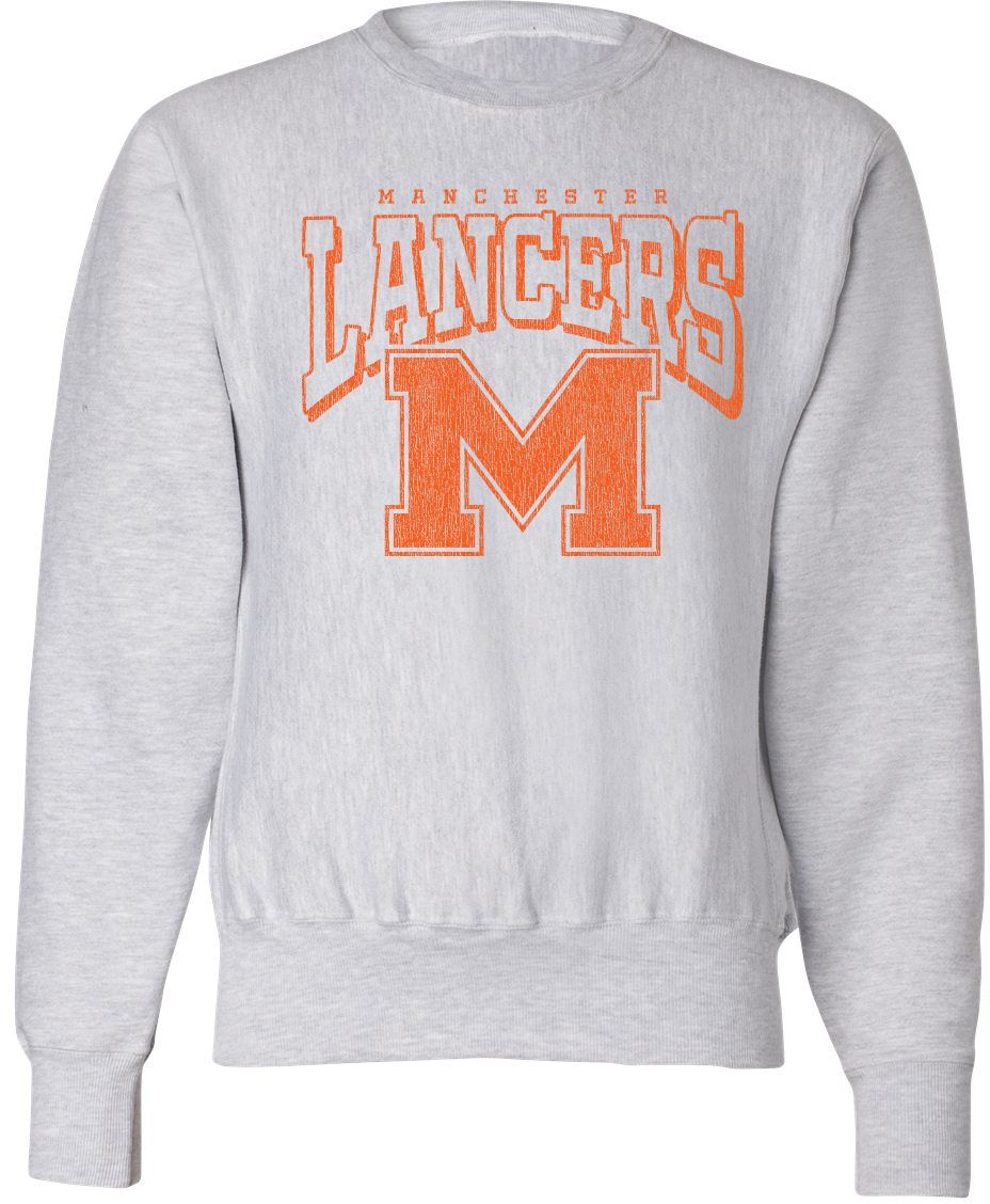 Pel Athletic Adult Manchester High School Ash Crewneck Sweatshirt
