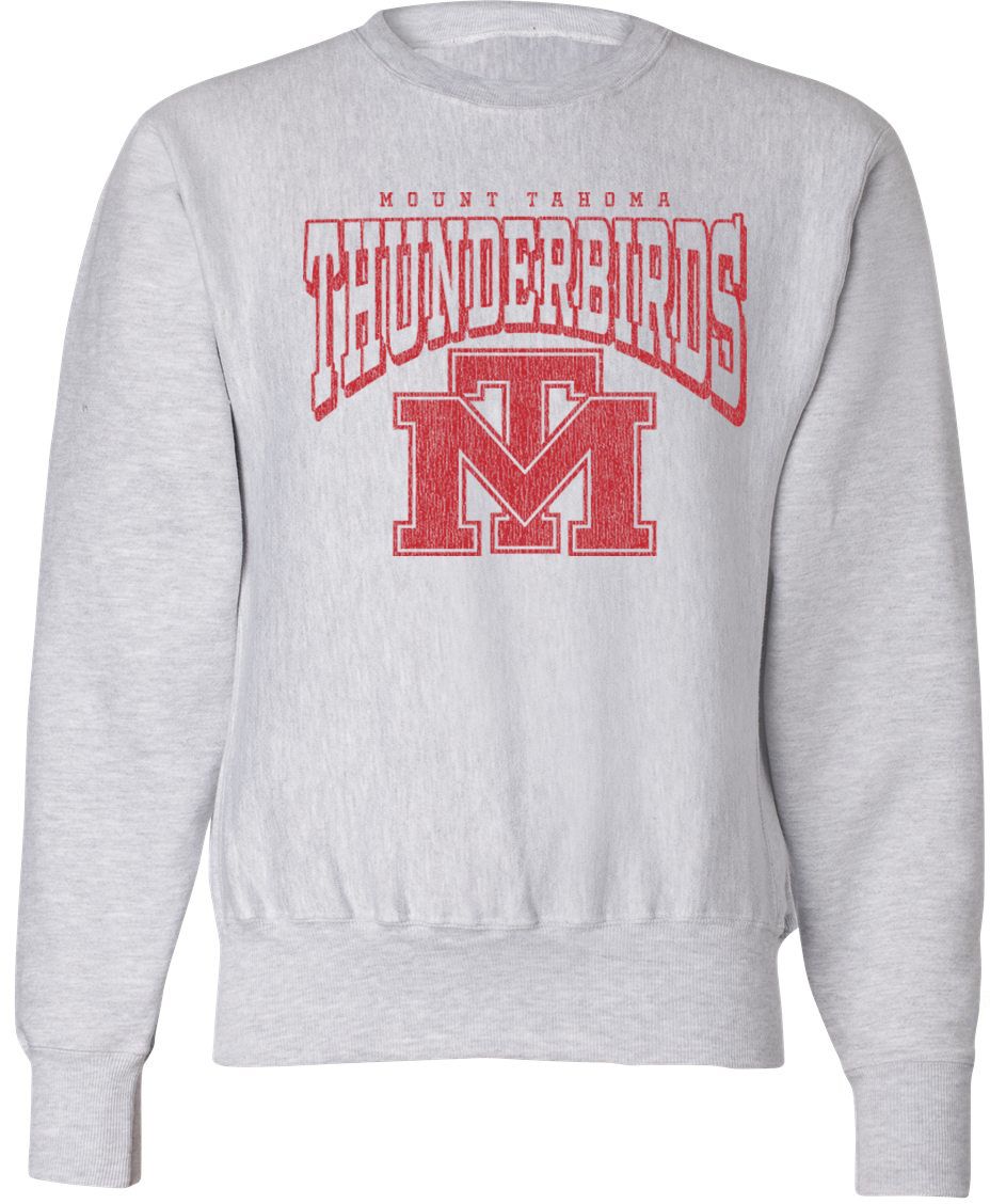 Pel Athletic Adult Mount Tahoma High School Ash Crewneck Sweatshirt