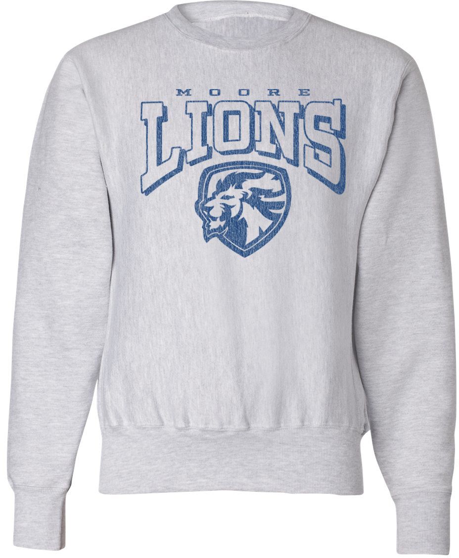 Pel Athletic Adult Moore High School Ash Crewneck Sweatshirt