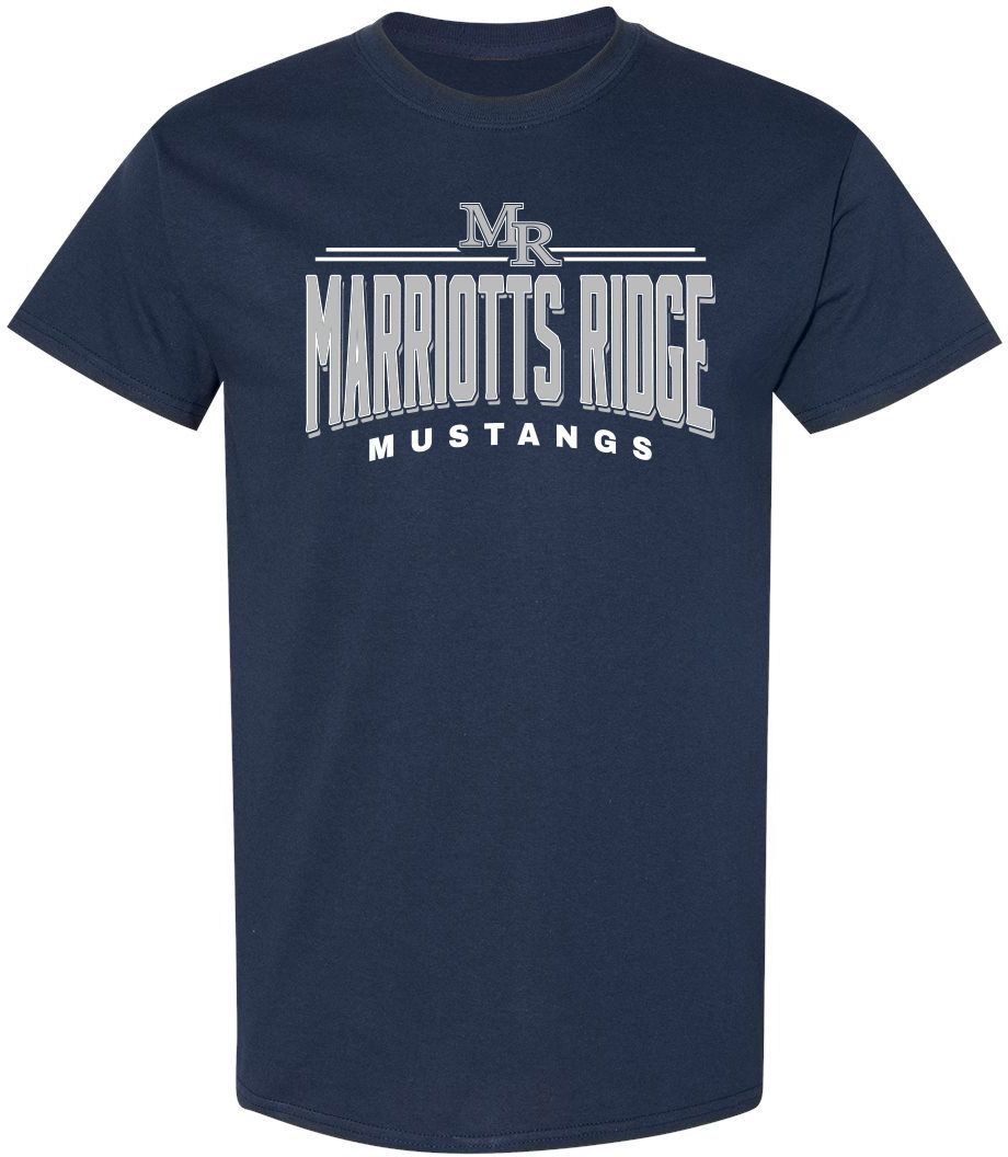 Pel Athletic Adult Marriotts Ridge High School Navy T-Shirt