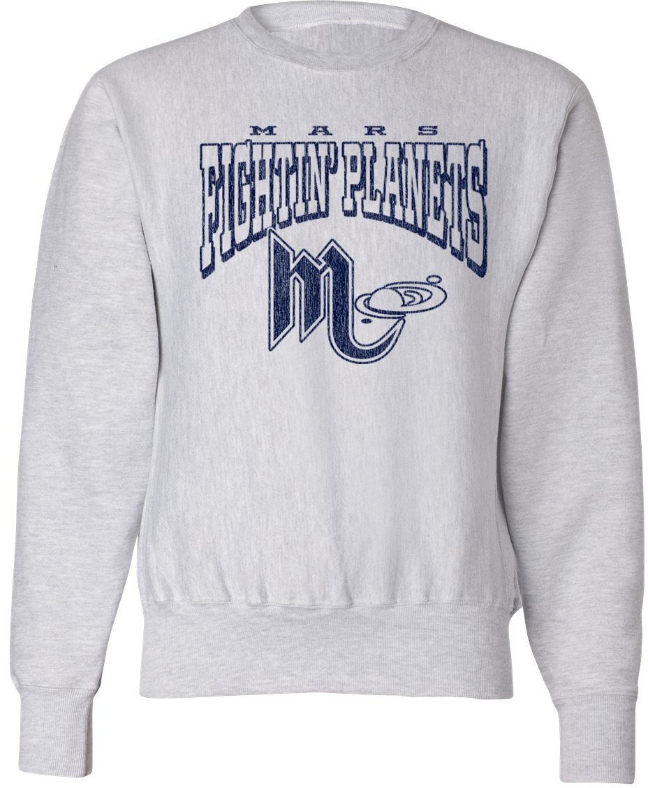 Pel Athletic Adult Mars Area High School Ash Crewneck Sweatshirt