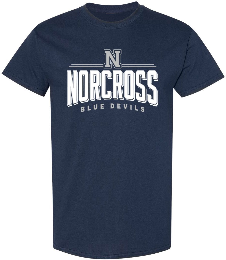 Pel Athletic Adult Norcross High School Navy T-Shirt