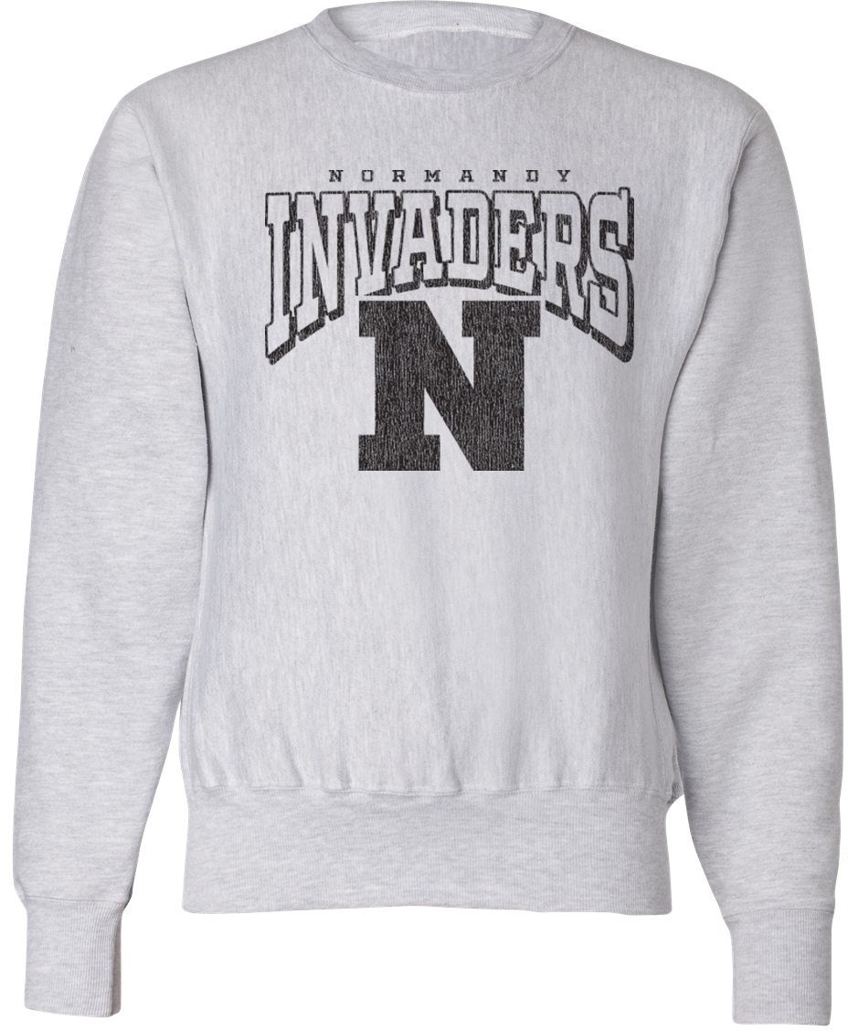 Pel Athletic Adult Normandy High School Ash Crewneck Sweatshirt