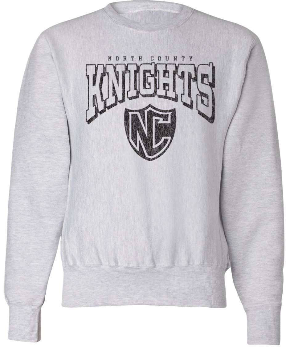Pel Athletic Adult North County High School Ash Crewneck Sweatshirt