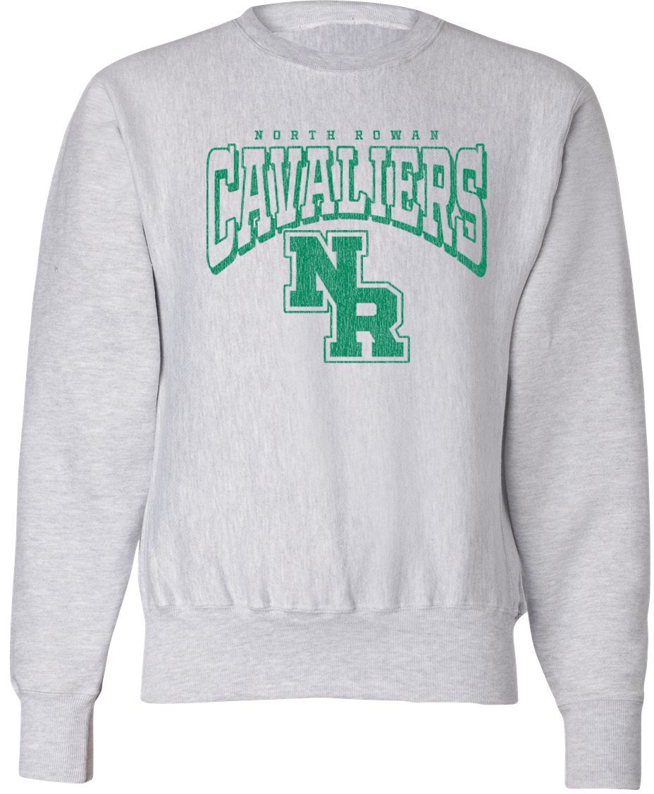 Pel Athletic Adult North Rowan High School Ash Crewneck Sweatshirt