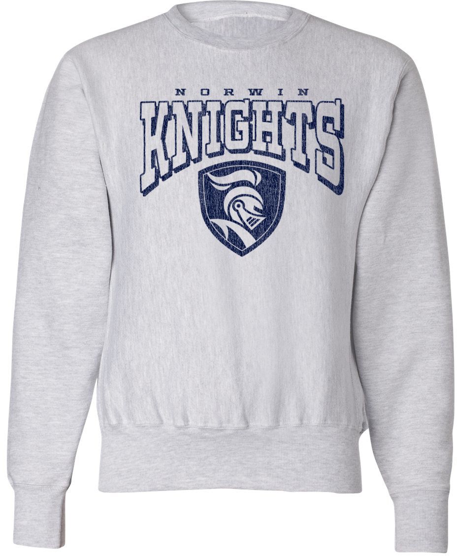 Pel Athletic Adult Norwin High School Ash Crewneck Sweatshirt