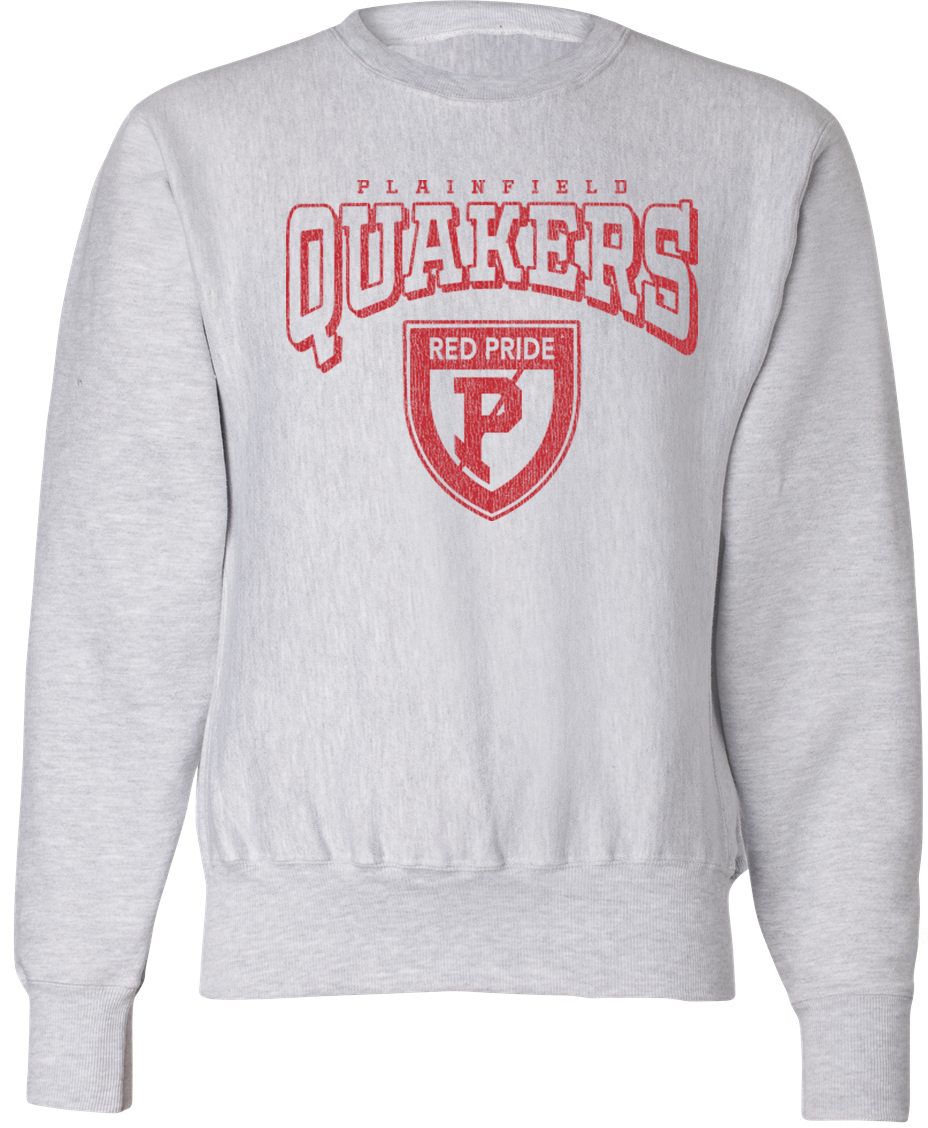 Pel Athletic Adult Plainfield High School Ash Crewneck Sweatshirt