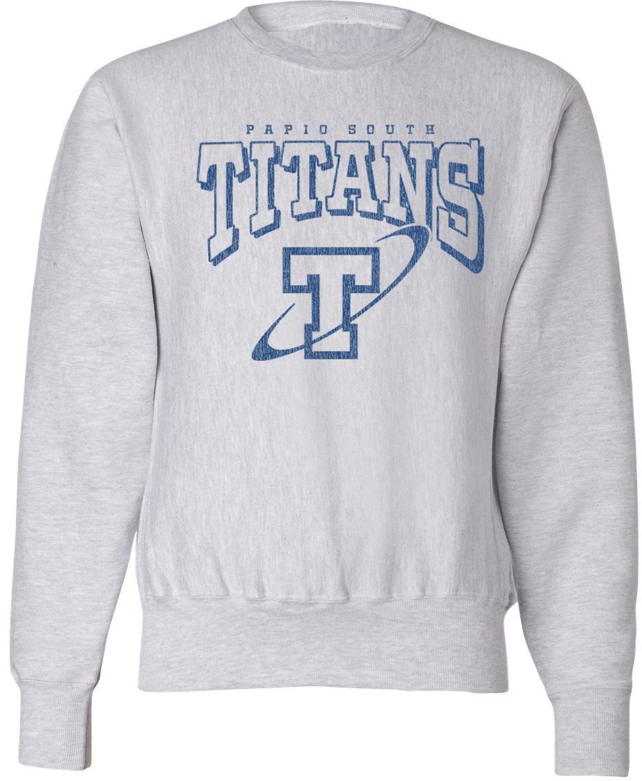 Pel Athletic Adult Papillion-La Vista South High Ash Crewneck Sweatshirt