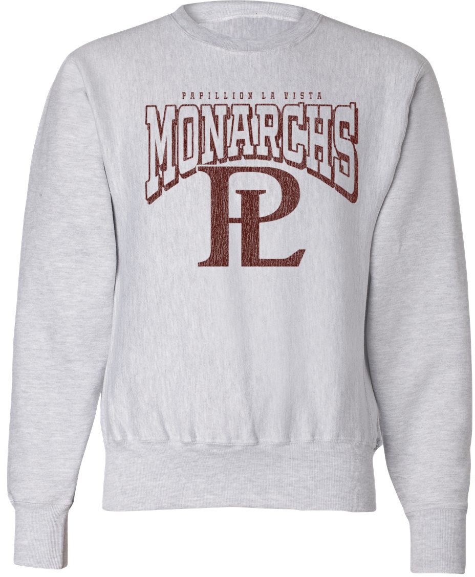 Pel Athletic Adult Papillion-La Vista High School Ash Crewneck Sweatshirt