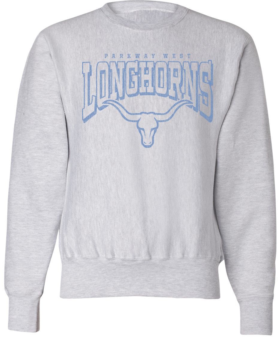 Pel Athletic Adult Parkway West High School Ash Crewneck Sweatshirt