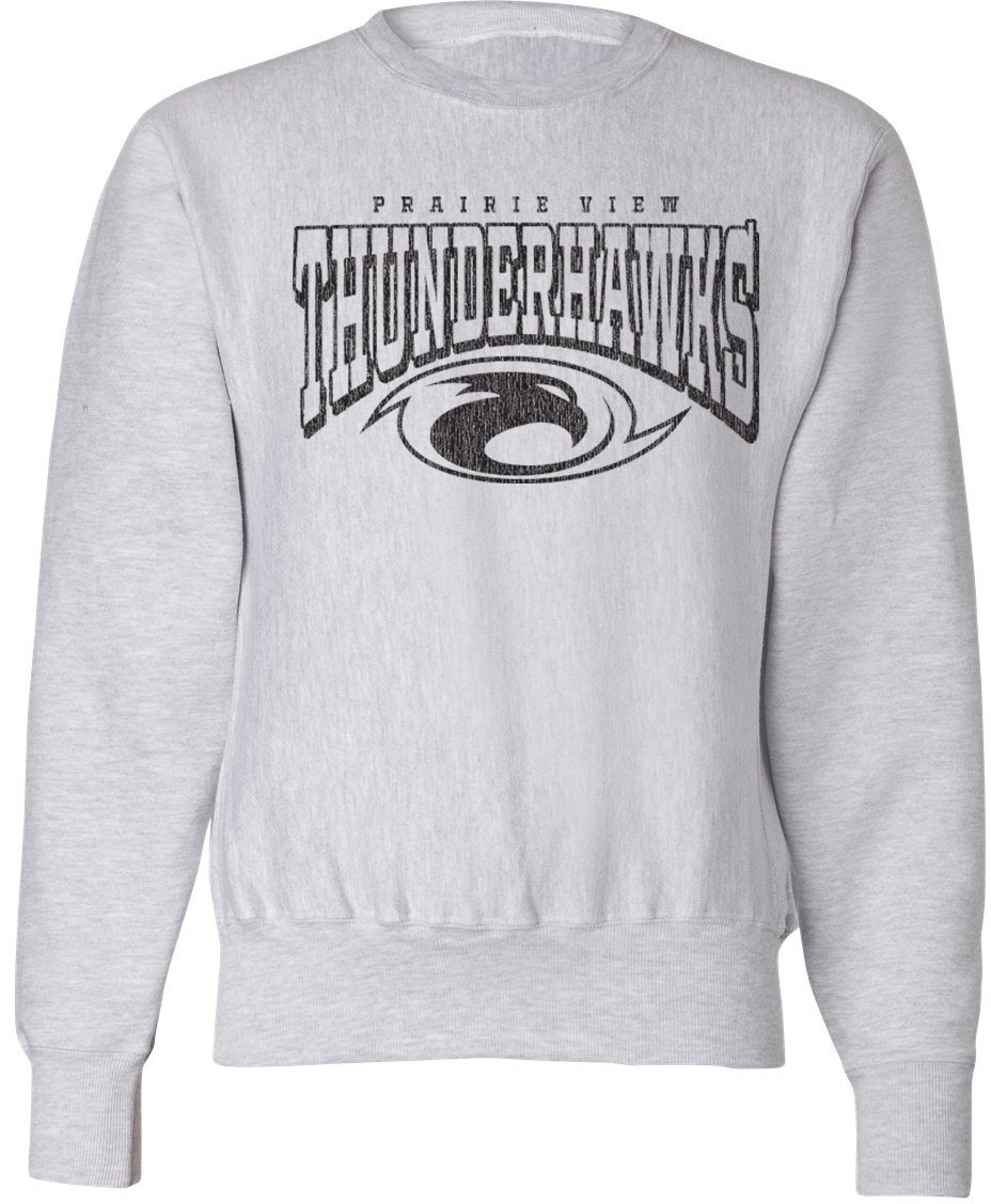 Pel Athletic Adult Prairie View High School Ash Crewneck Sweatshirt