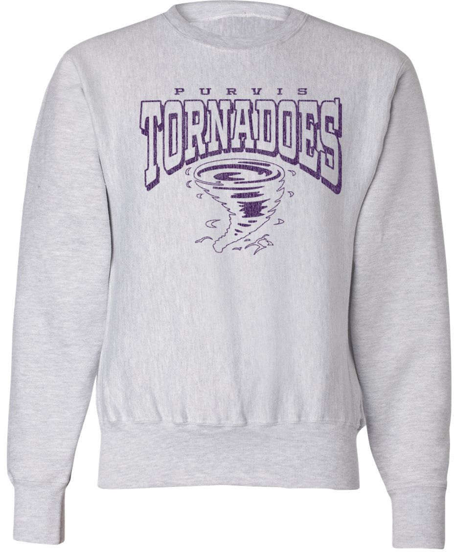 Pel Athletic Adult Purvis High School Ash Crewneck Sweatshirt