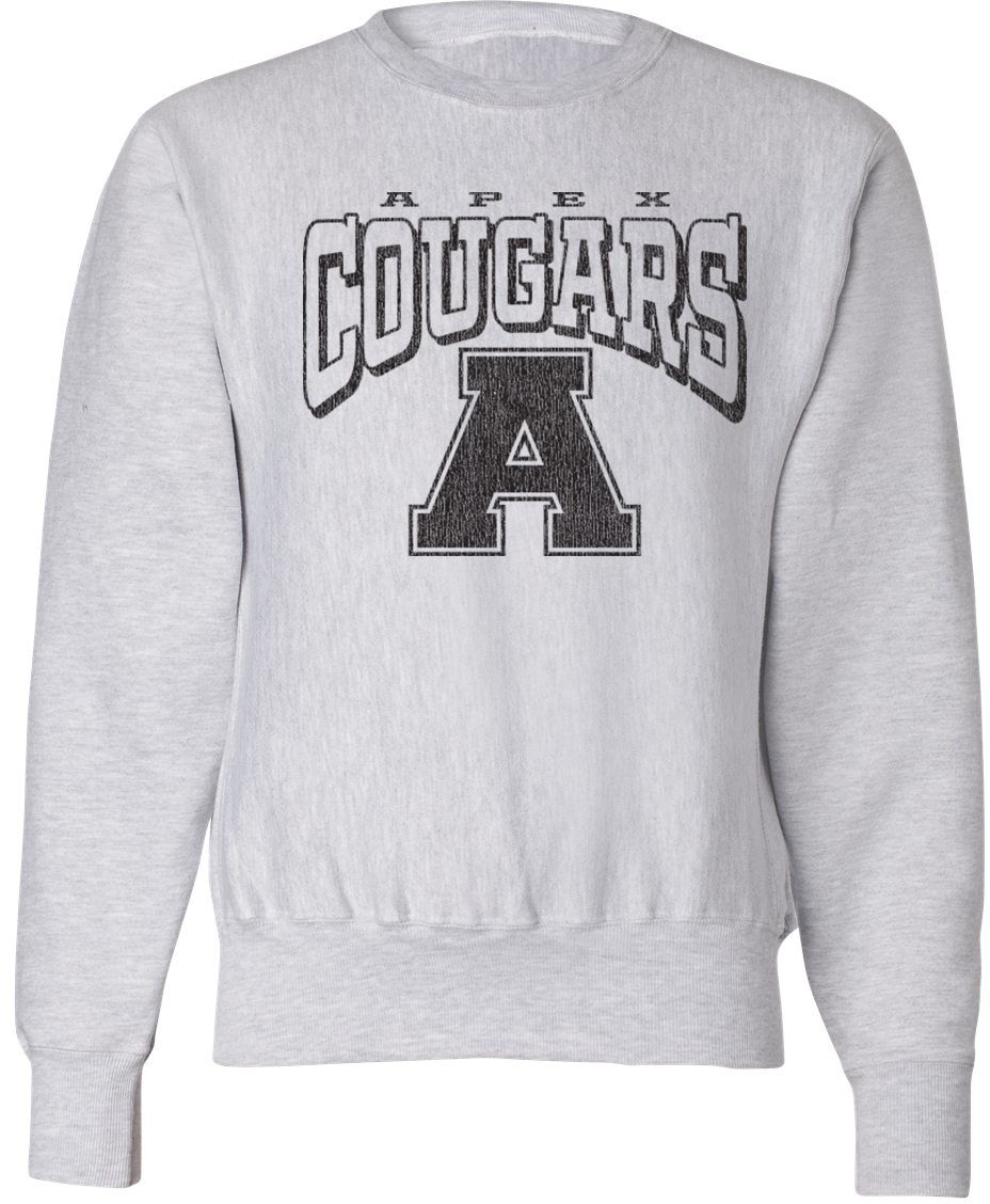 Pel Athletic Adult Apex High School Ash Crewneck Sweatshirt
