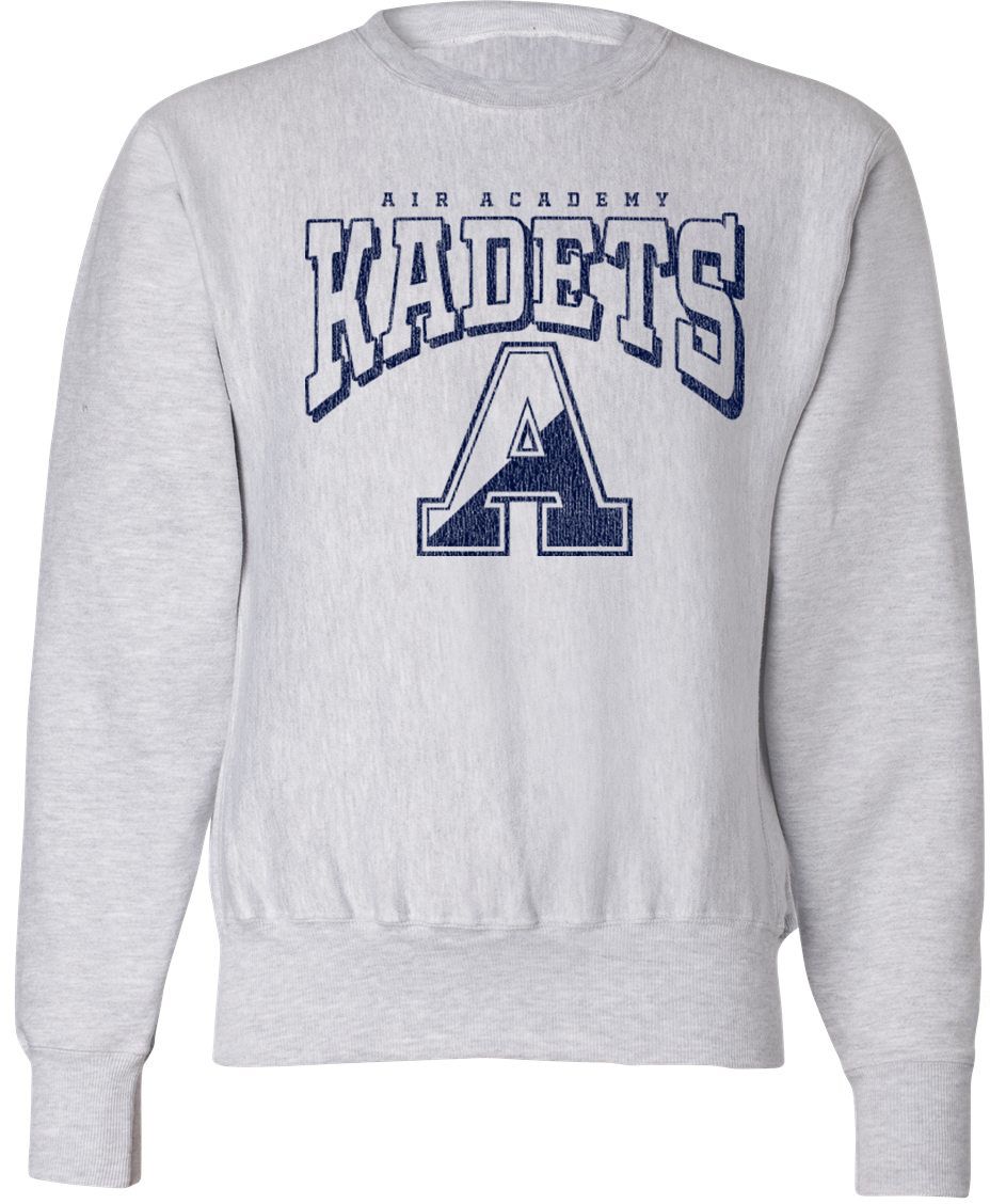Pel Athletic Adult Air Academy High School Ash Crewneck Sweatshirt