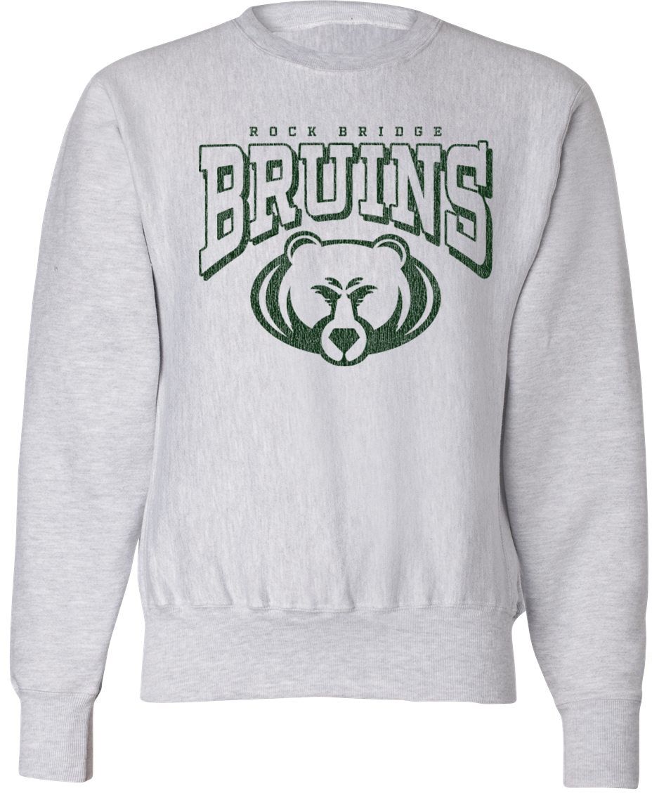 Pel Athletic Adult Rock Bridge High School Ash Crewneck Sweatshirt