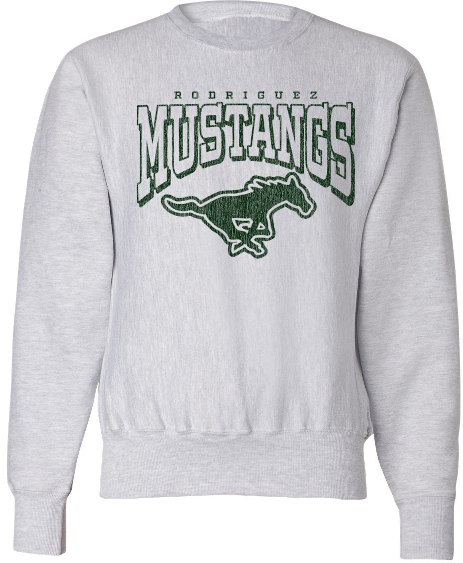Pel Athletic Adult Rodriguez High School Ash Crewneck Sweatshirt