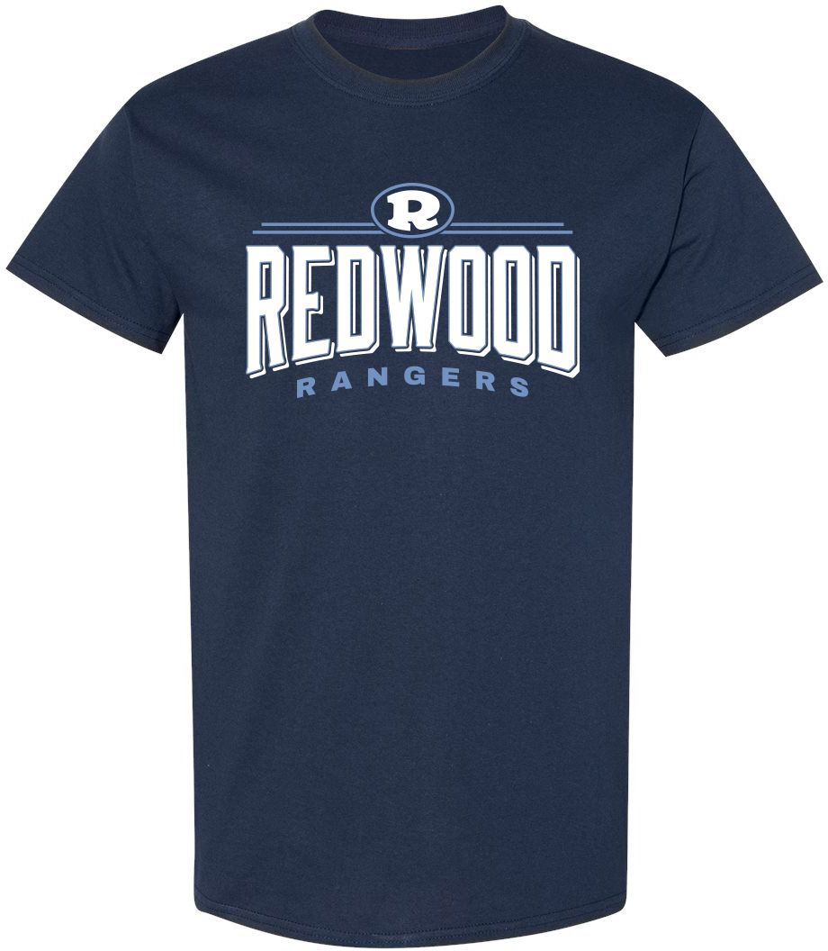 Pel Athletic Adult Redwood High School Navy T-Shirt