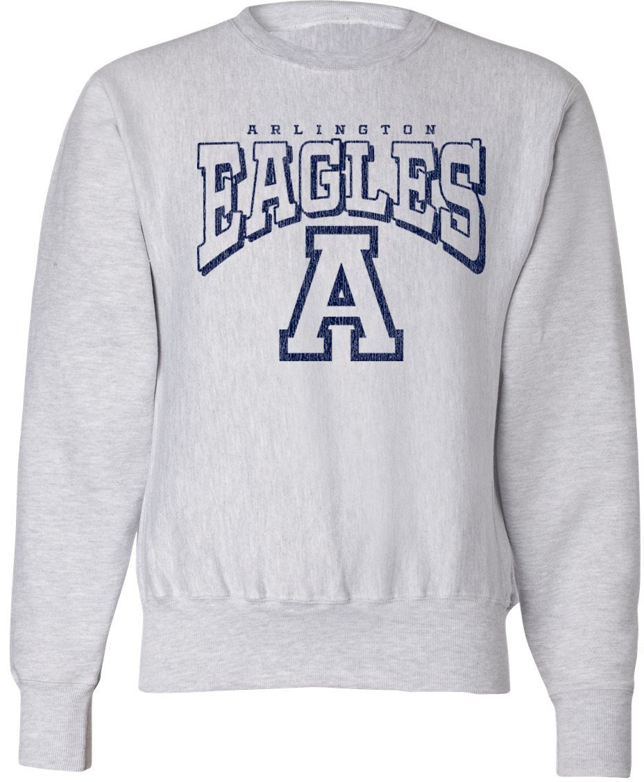 Pel Athletic Adult Arlington High School Ash Crewneck Sweatshirt