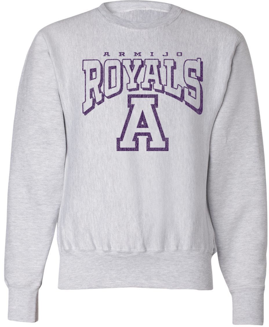 Pel Athletic Adult Armijo High School Ash Crewneck Sweatshirt