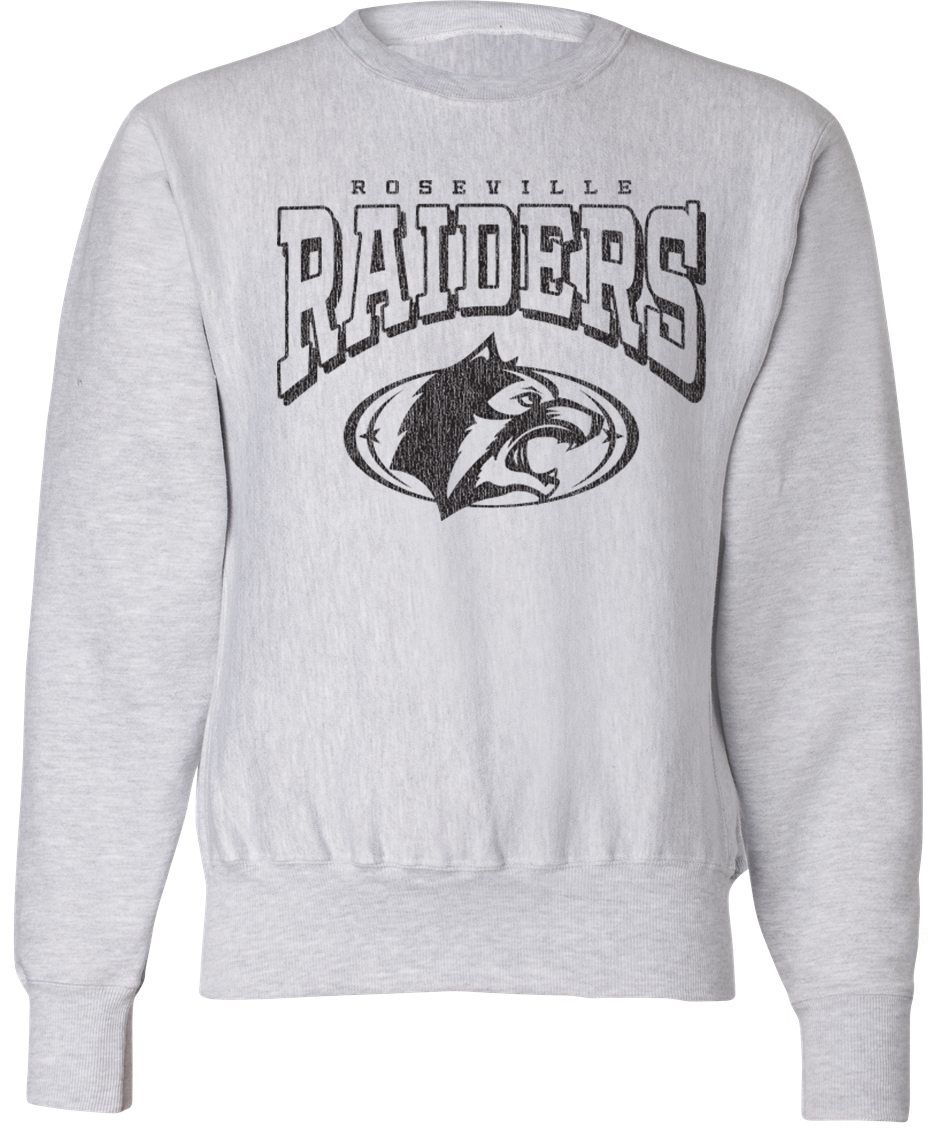 Pel Athletic Adult Roseville High School Ash Crewneck Sweatshirt