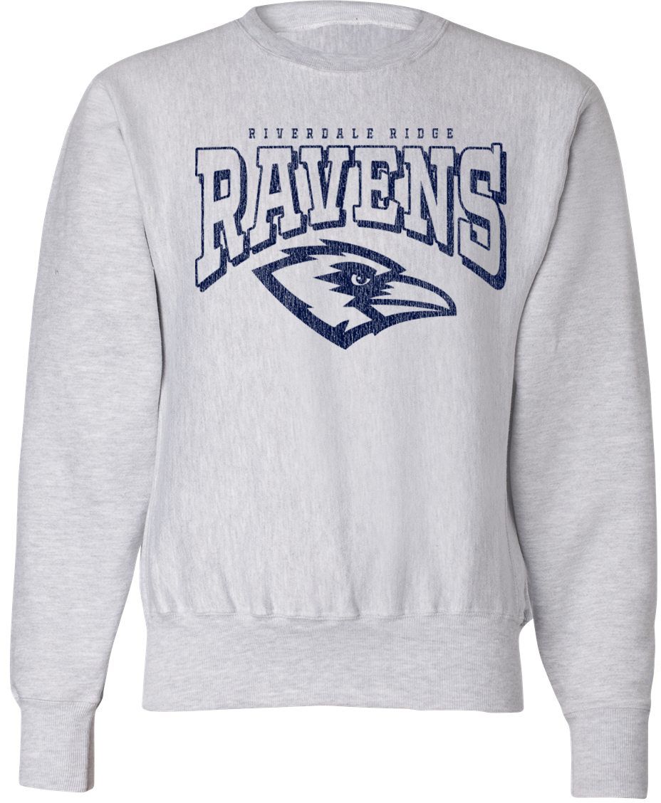 Pel Athletic Adult Riverdale Ridge High School Ash Crewneck Sweatshirt