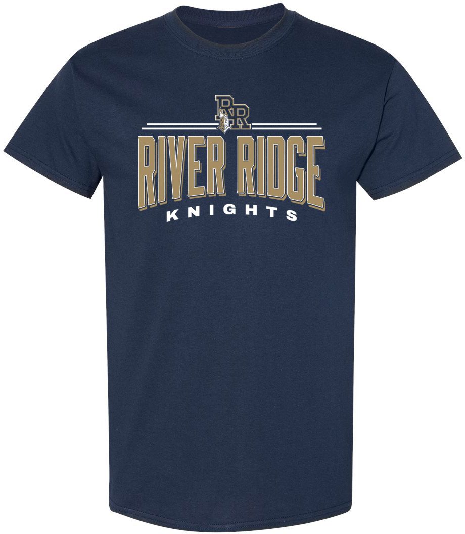 Pel Athletic Adult River Ridge High School Navy T-Shirt