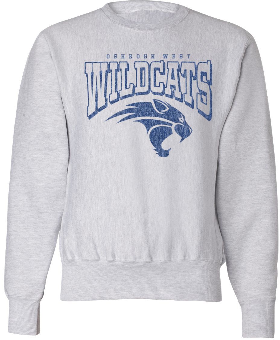 Pel Athletic Adult Oshkosh West High School Ash Crewneck Sweatshirt