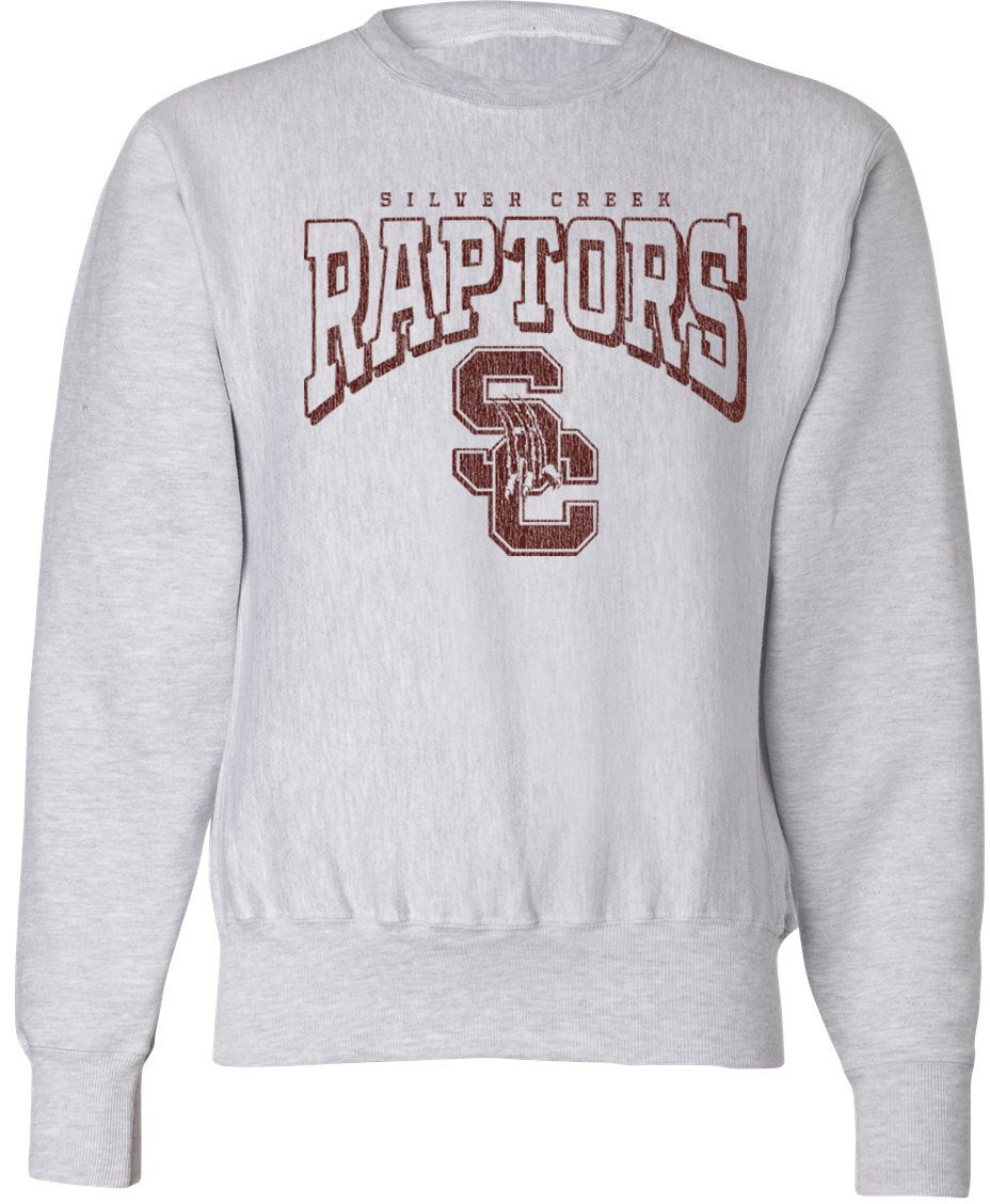 Pel Athletic Adult Silver Creek High School Ash Crewneck Sweatshirt
