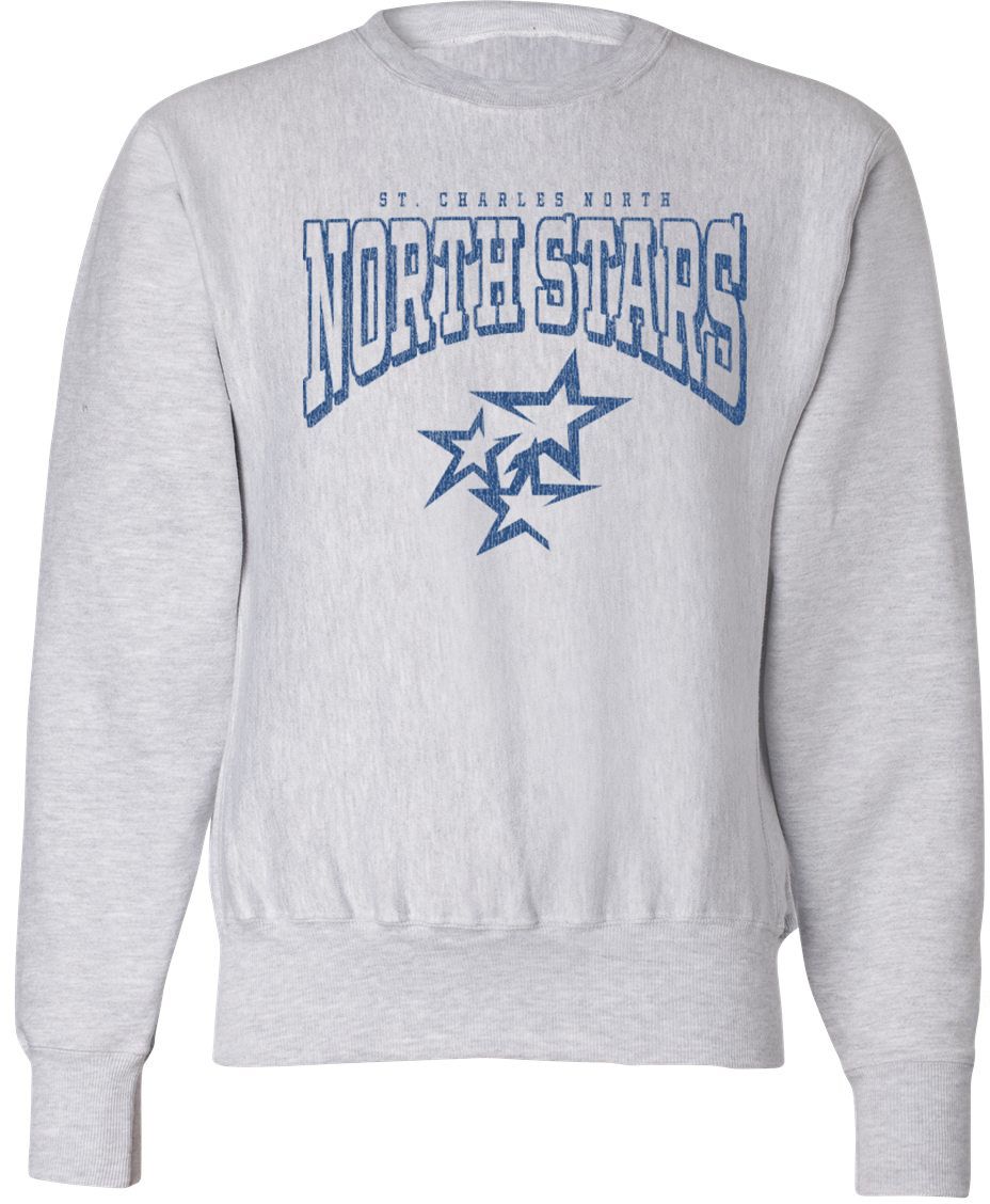 Pel Athletic Adult Saint Charles North High School Ash Crewneck Sweatshirt