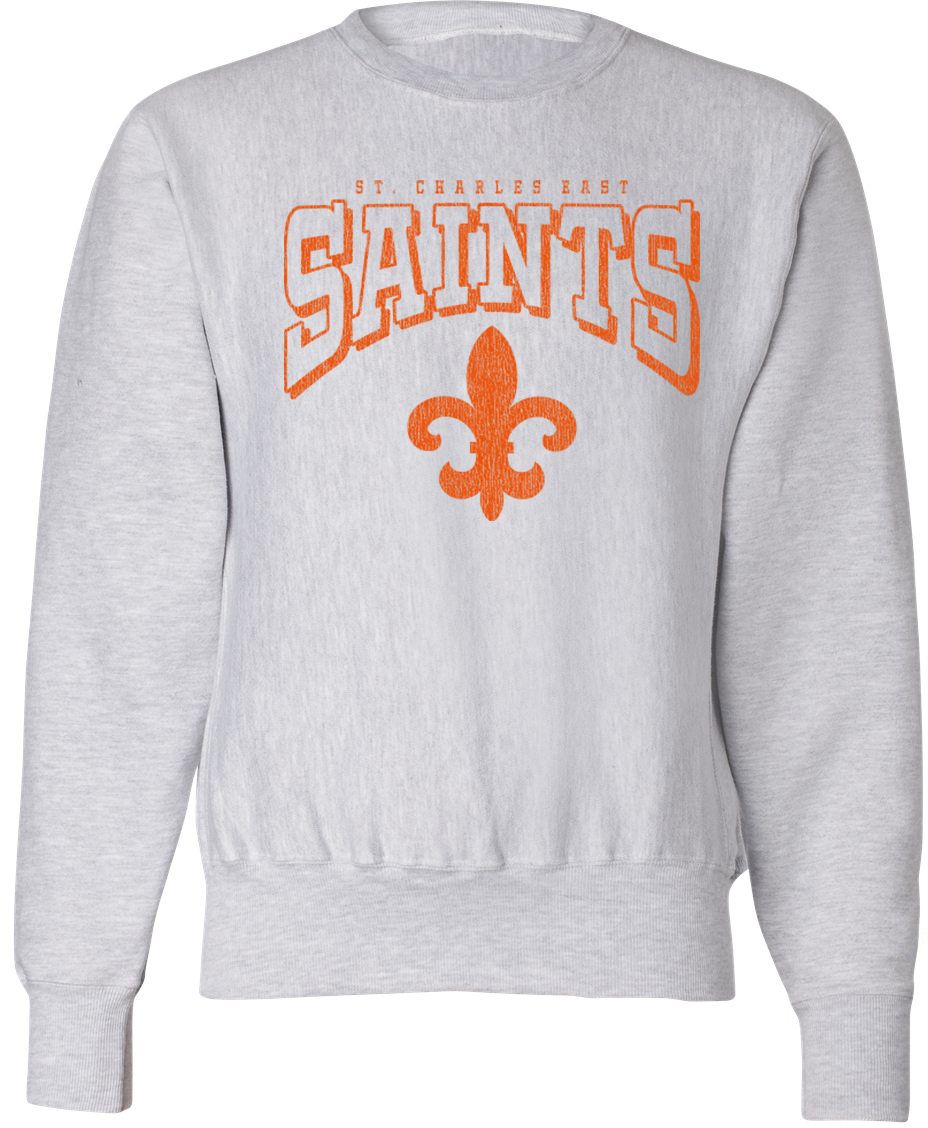 Pel Athletic Adult Saint Charles East High School Ash Crewneck Sweatshirt
