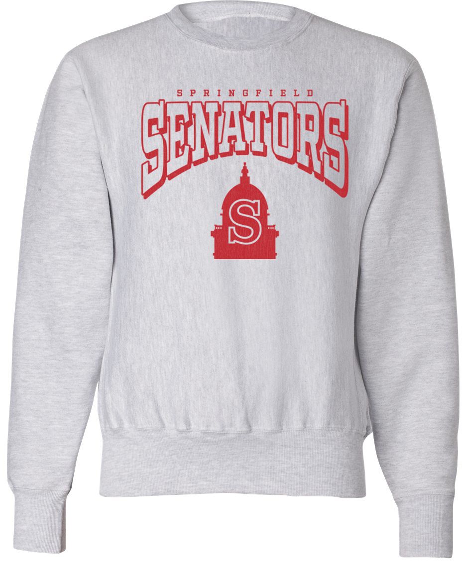 Pel Athletic Adult Springfield High School Ash Crewneck Sweatshirt