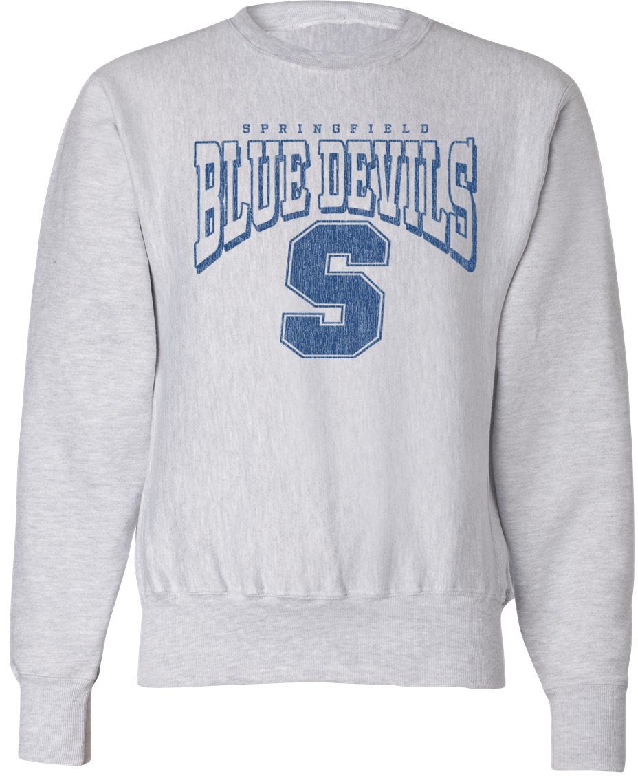 Pel Athletic Adult Springfield Local High School Ash Crewneck Sweatshirt