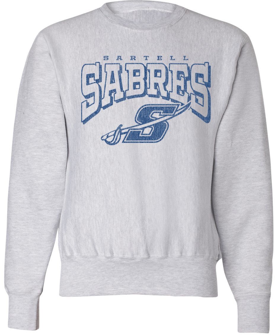 Pel Athletic Adult Sartell High School Ash Crewneck Sweatshirt