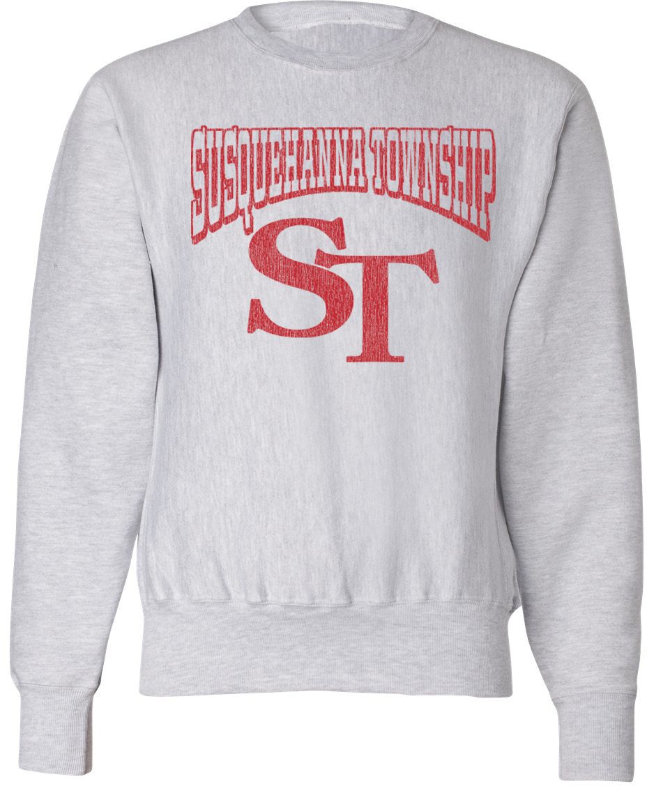Pel Athletic Adult Susquehanna Twp High School Ash Crewneck Sweatshirt