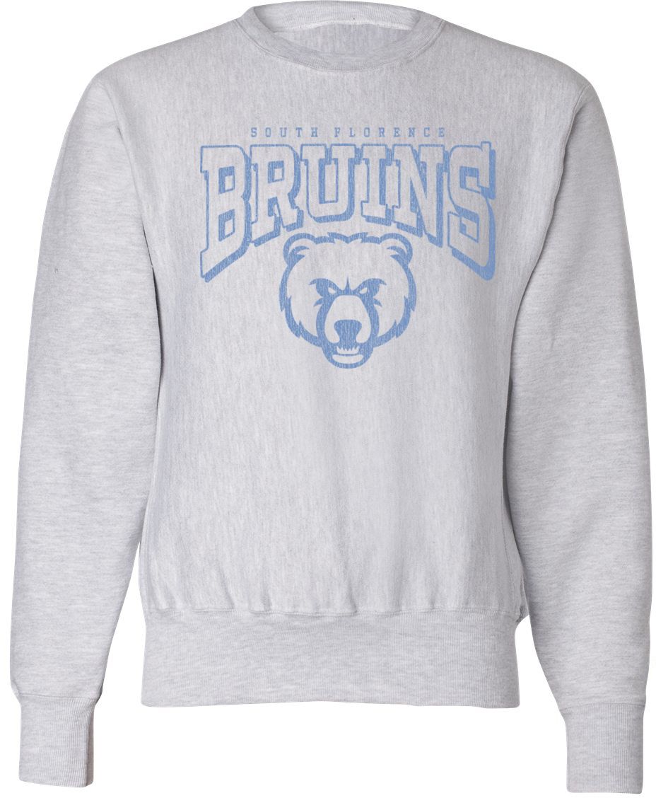 Pel Athletic Adult South Florence High School Ash Crewneck Sweatshirt