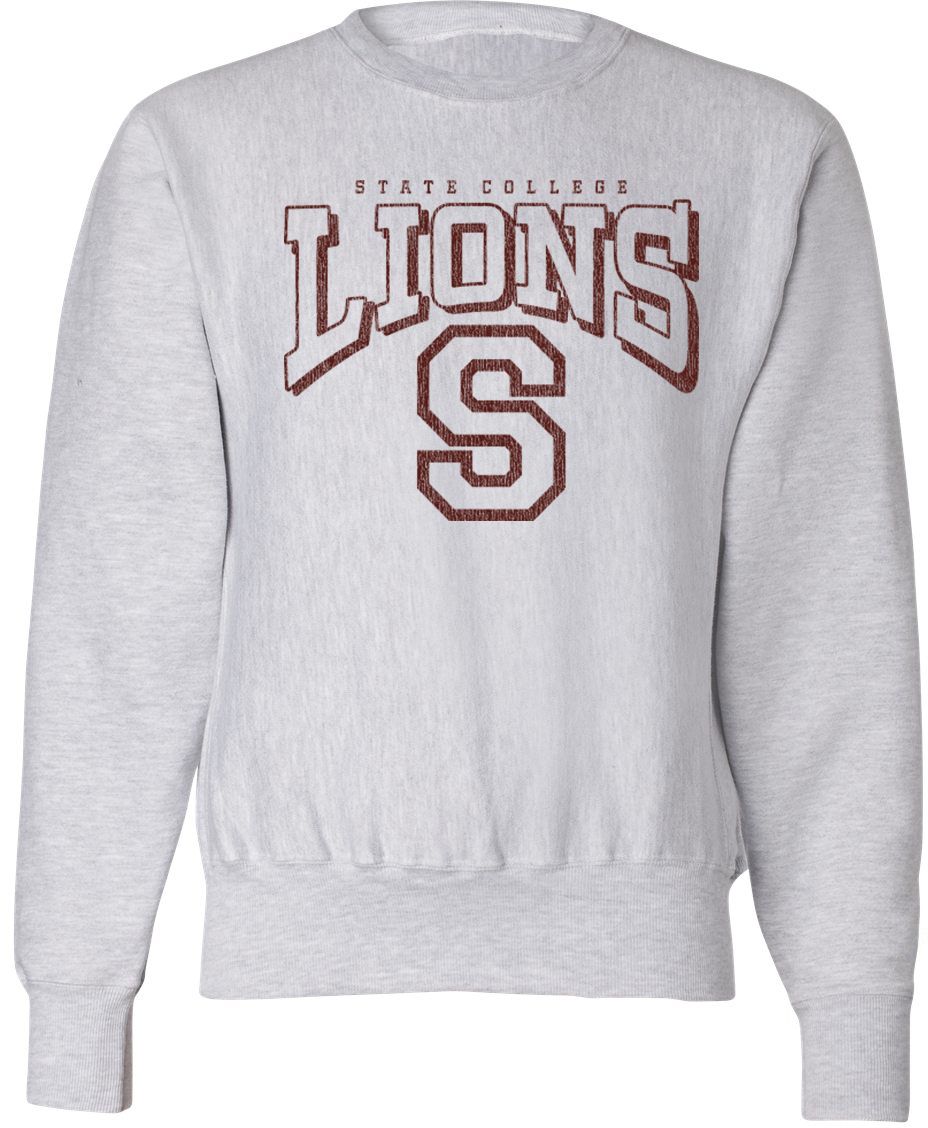 Pel Athletic Adult State College Area High School Ash Crewneck Sweatshirt
